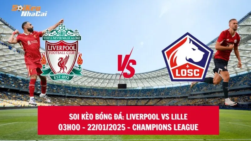 Soi kèo nhà cái Liverpool vs Lille - 03h00 - 22/01/2025 - Champions League